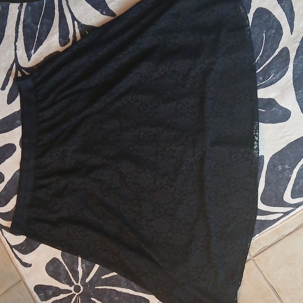 LuLaRoe Black Lace Midi Skirt